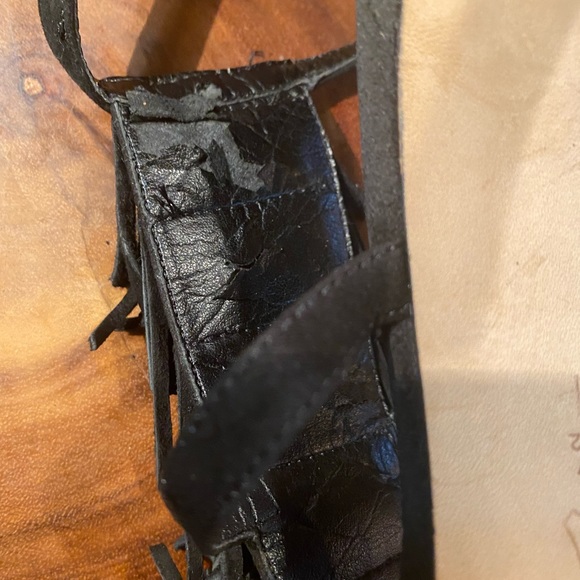 ⭐️Vaneli ⭐️Timar Black Suede Fringe Heel/Size 8.5 Shoes - Picture 6 of 7